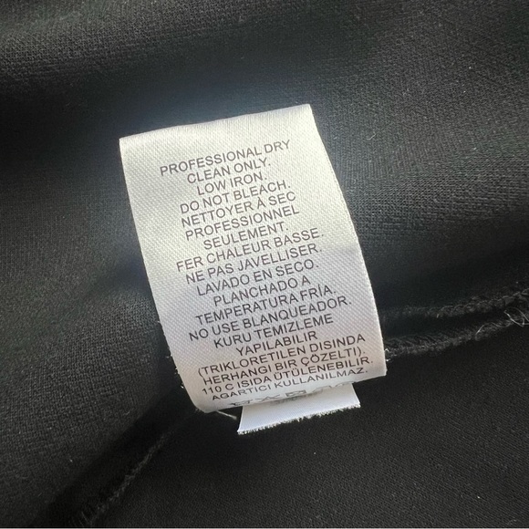 Tibi - Dot Jacquard Dolman Tie Neck Paneled Dress - Black - Picture 9 of 14